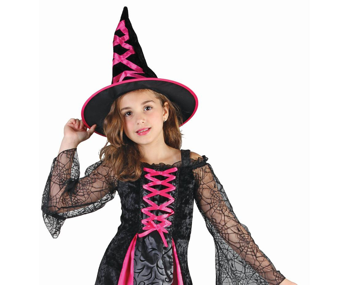 Role play-set for child Purple Witch (dress, hat), size 110/120 cm EOL
